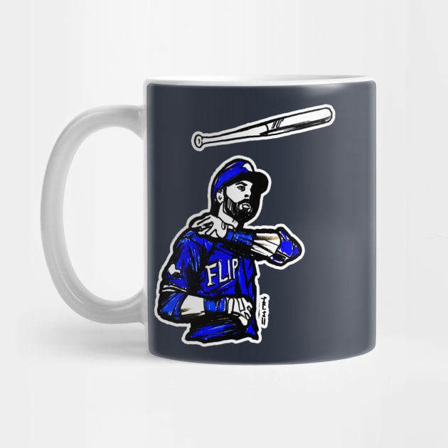 Joey Blue Jay Bats Flip by sketchnkustom